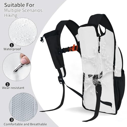 Small Hiking Backpack Packable Lightweight for Women Men - color: White, size: 10L