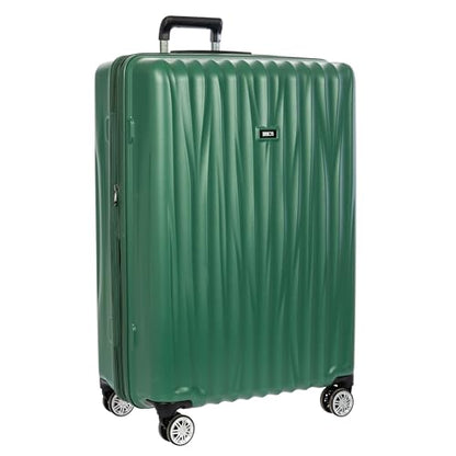 Bric's Cervia 2pc Hardside Expandable Luggage Set, 360° Spinner Wheels, Lightweight Checked Suitcase, TSA-Approved Locks, Durable, (21”/ 30”), Dark Emerald Green - color: Dark Emerald Green, size: 2 Piece Set (21 with Front Pocket / 30)
