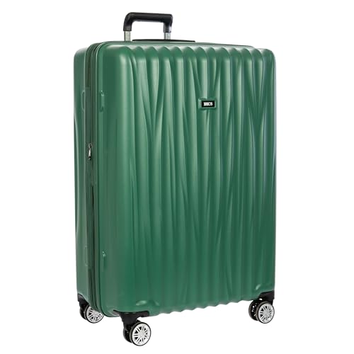 Bric's Cervia 30" Hardside Large Expandable Luggage, 360° Spinner Wheels, Lightweight Checked Suitcase, TSA-Approved Locks, Dark Emerald Green - color: Dark Emerald Green, size: Large-Checked 30 inch