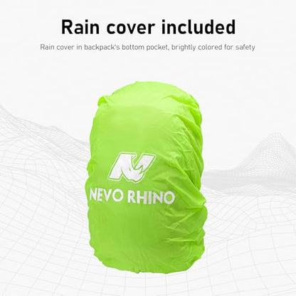 N NEVO RHINO Hiking Backpack,20L Waterproof Hiking Outdoor Daypack - color: Lakeblue