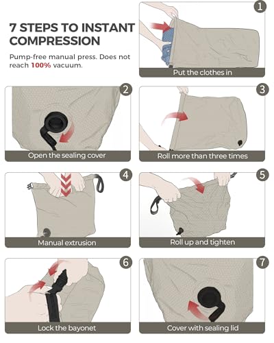 Travel Laundry Bag, Pump-Free Vacuum Compression Dirty Clothes Bag, Extra Large Reusable Waterproof & Washable Laundry Bag, Ideal for Suitcases, Road Trip Essentials, Gray, 1 Pack (XL) - color: Gray, size: 24"L x 34"W x 7.5"H