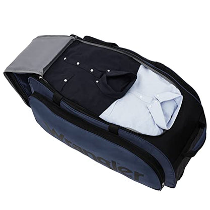 Wrangler Wesley Rolling Duffel Bag, Navy Blue, Large 30-Inch - color: Navy Blue