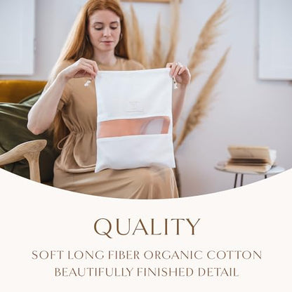 Hayden Hill Luxury Organic Cotton Dust Bags for Handbags Mixed 3 Pack | Purse Storage, Protects From Dust & Light, Drawstring Closure, Shoe Dust Bags, Mixed Sizes, Certified Carbon Neutral - size: Mixed Size