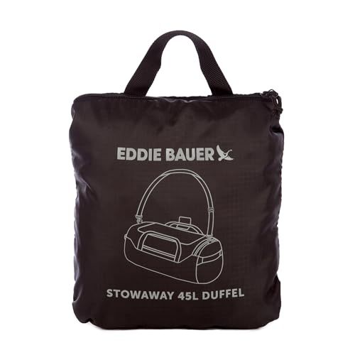 Eddie Bauer Stowaway Packable Duffel Bag, 45L, Onyx - color: Onyx