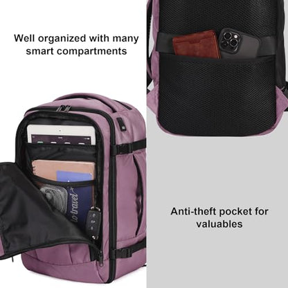 ECOHUB Travel Backpack 18x14x8 Frontier Airlines Personal Item Bag Pink - color: Pink, size: 18 inch