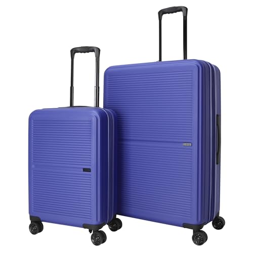 TRIPS AXIS 2-Piece Hardside 8-Wheel Spinner Luggage Set: 20" Carry-On & 28" Checked Suitcase Size Luggage, Navy - color: Navy, size: 2PC SET(CARRY ON+ LG CHECK)