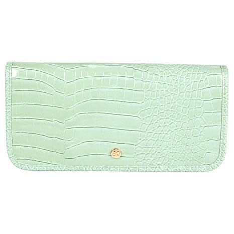 Samantha Brown To-Go Croco RFID Travel Organizer (Sage Green) - color: Sage Green