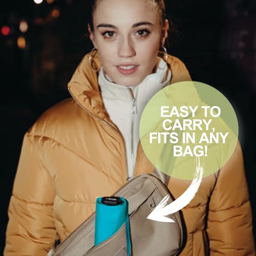 Knirps US.050 Ultra Light Pocket Size Manual Rain Umbrella with Carrying Case - color: Aqua