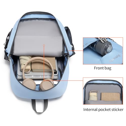 Lightweight Foldable 35L Everyday Backpack, Packable Daypack (Sky-Blue) - color: 35l-sky-blue