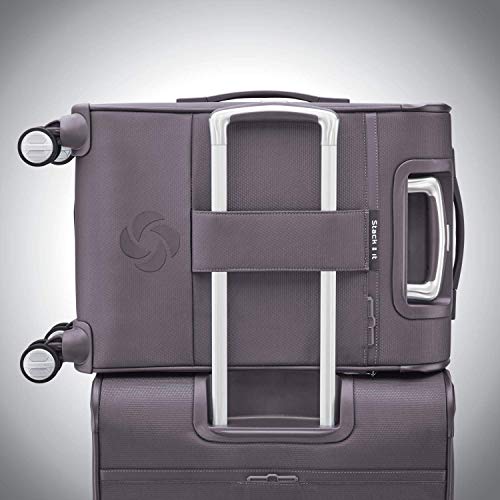 Samsonite Solyte DLX Softside Expandable Luggage with Spinner Wheels, Mineral Grey, Carry-On 20-Inch - color: Mineral Grey, size: Carry-On