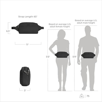Travelon Anti-Theft Roam XL Belt Bag - color: Black