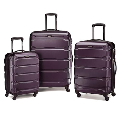Samsonite Omni PC Hardside Expandable Luggage with Spinner Wheels, Purple, 3-Piece Set (20/24/28) - color: Purple, size: 3-Piece Set (20/24/28)