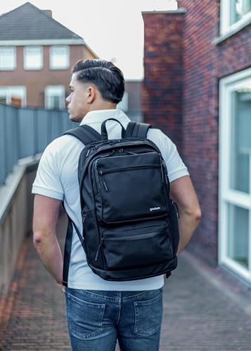 GOOTIUM Laptop Backpack, 15.6 Inch Laptop Compartment, TSA Friendly, 1260D Polyester Water Resistant, Unisex Daypack with Multiple Pockets for Business Travel Commute