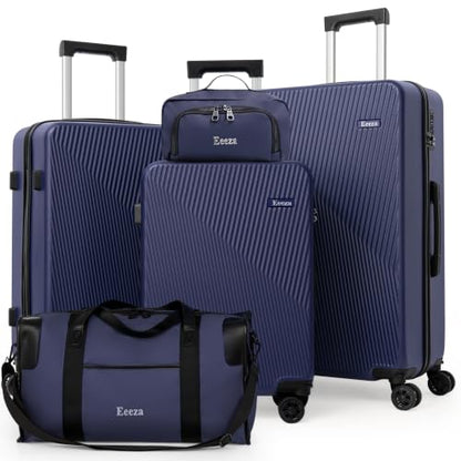 5 Piece Hardshell Luggage Set Spinner Wheels 20/24/28" Blue - color: PorscheBlue, size: 5 piece