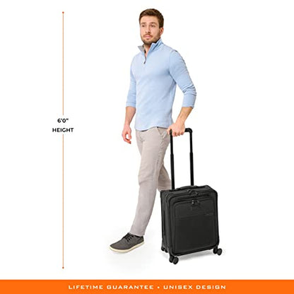 Briggs & Riley Baseline Spinners, 블랙., Briggs & Riley 베이스라인 스피너 - color: 블랙., size: 19-inch Baseline Compact Carry-On