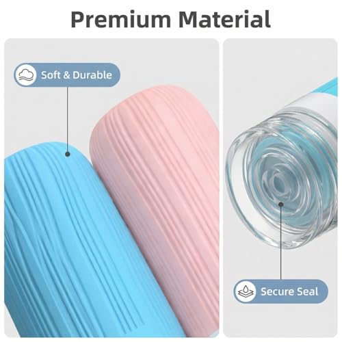 Vitog 16 Pack Travel Bottles Set, TSA Approved Silicone Toiletry Containers - color: multicolor