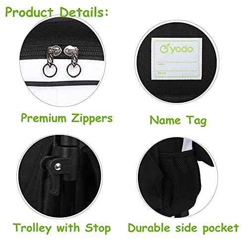 Yodo 3-Way Kids Suitcase Luggage or Toddler Rolling Backpack with wheels - color: Panda-Medium, style: Panda