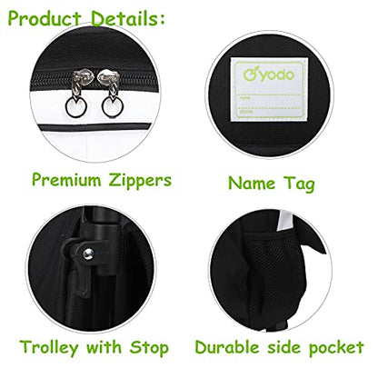 Yodo 3-Way Kids Suitcase Luggage or Toddler Rolling Backpack with wheels - color: Panda-Medium, style: Panda