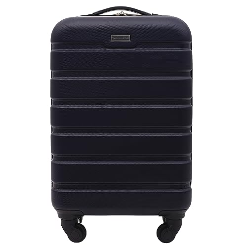 Travelers Club Harper Luggage, Blue, 22-Inch Carry-On - color: Blue, size: 22-Inch