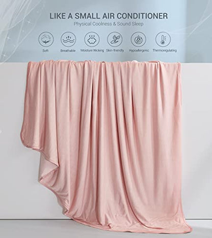 Marchpower Arc-Chill Cooling Blanket for Hot Sleepers Queen Size Pink - color: Pink, size: Queen 79" X 86"