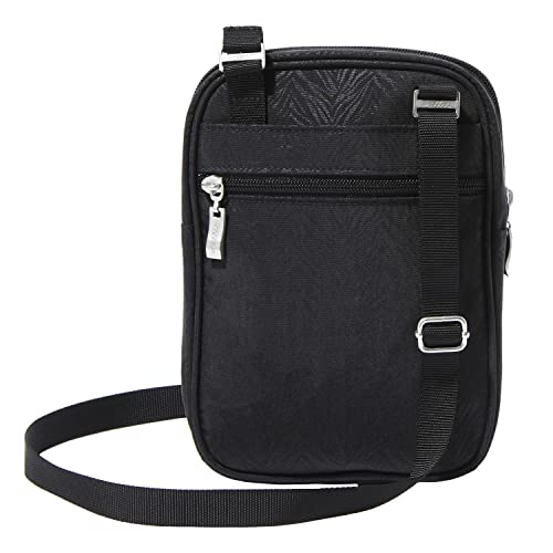 Baggallini Journey Crossbody Bags for Women 9x6 Small Lightweight Travel Handbag W/RFID - color: Black Zebra