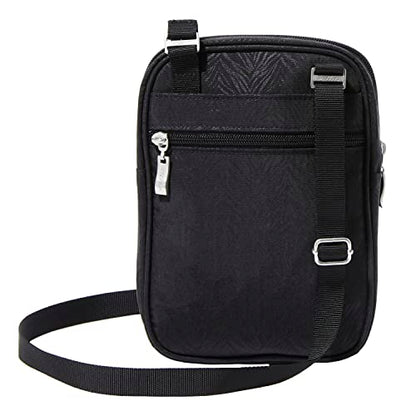 Baggallini Journey Crossbody Bags for Women 9x6 Small Lightweight Travel Handbag W/RFID - color: Black Zebra