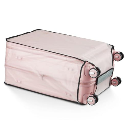 TRAVELEO 4 Piece Expandable Hardshell Pink Luggage Sets with Spinner Wheels, Lightweight Travel Suitcase Set with TSA Locks, 20 inch Carry On for Women (Blush Pink, 3 Piece Set) - color: Blush Pink, size: 3 Piece Set