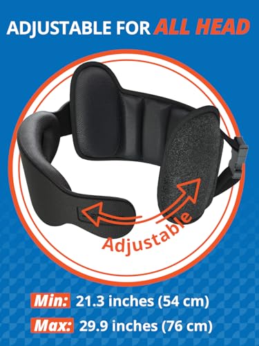 SARISUN Airplane Travel Pillow for Different Heights, Stable Head Support - color: Red