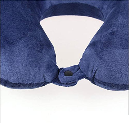 Travel Pillow - Memory Foam Neck Pillow Support Pillow,Luxury Compact & Lightweight Quick Pack for Camping,Sleeping Rest Cushion (Blue) - color: Blue