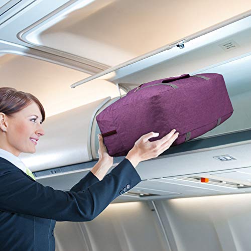 WANDF Personal Item Travel Bag, Carry On Duffle Bag Women - color: Denim Purple