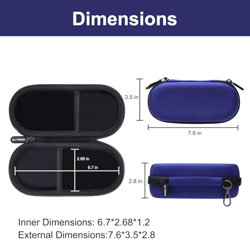 L LTGEM Hard Double Eyeglass Case, Travel Sunglasses Storage Case for Men Women,Includes Cleaning Cloth and Screwdriver - color: Green