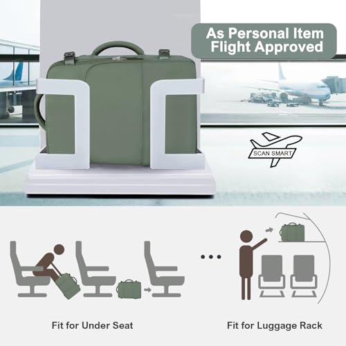 Sinaliy Travel Backpack, TSA Carry on Flight Approved Backpack - color: Army Green, size: X-Large
