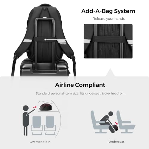 Swissdigital Design Laptop Backpack for Men with USB Charging Port SD803-85 - color: Light Purple/Black
