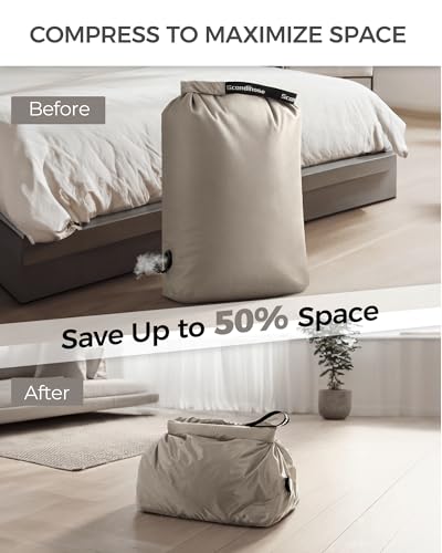 Compression Travel Laundry Bag for Dirty Clothes, Pump-Free Laundry Bag - color: Grey, size: Medium