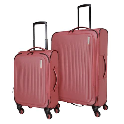Sharper Image Odyssey 2-Piece Set (21.5" & 29") Expandable 8-Wheel Spinner Carry On and Large Checked Luggage Set, Dusty Cedar - color: Dusty Cedar, size: 2-Piece Set