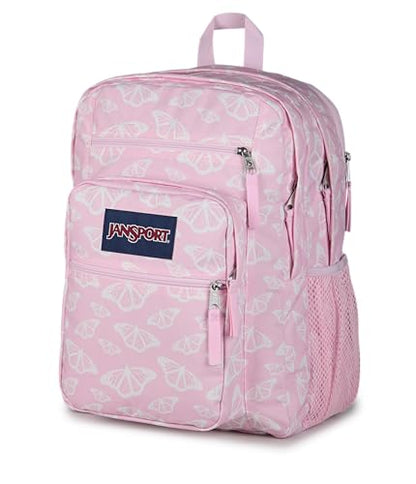 JanSport 34L Big Backpack - 15 Inch Laptop Sleeve, Flutter By Pink - color: Flutter By Pink Ice