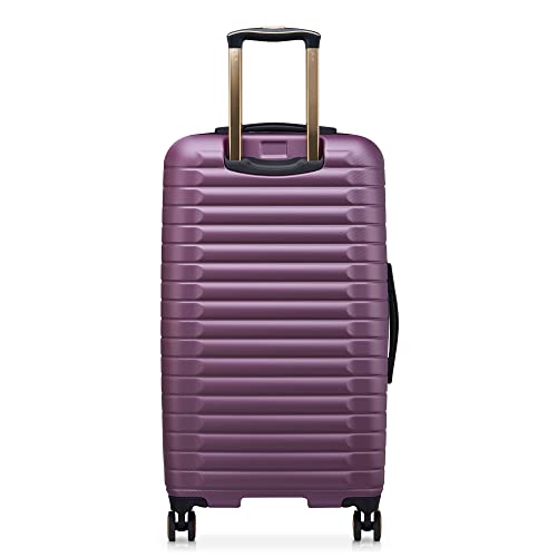 DELSEY PARIS Cruise 3.0, 26 Inch Checked Trunk Luggage, Plum - color: Plum, size: Checked 26 Inch Trunk