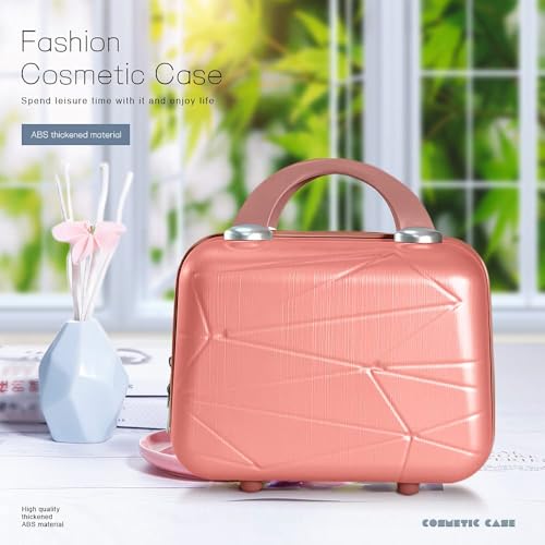 12 Inch Multi-Purpose Waterproof Hard Shell Makeup Case (Pink) - color: H003-Pink-12 Inch