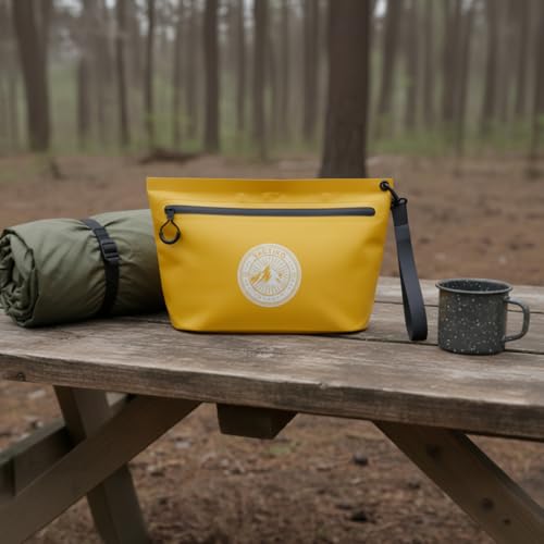 Tactiko 3L Heavy-Duty Zipper Pouch – Splash-Resistant Gear Organizer - color: Yellow
