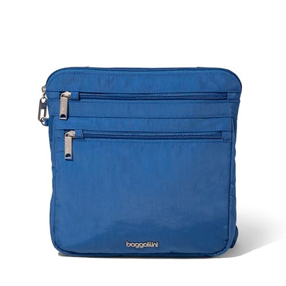 Baggallini Securtex Anti-Theft Large Crossbody - color: Lapis