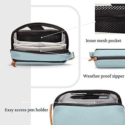 TRIPPED Travel Gear Tech Organizer Pouch for Accessories and Cables - color: Dusty Teal