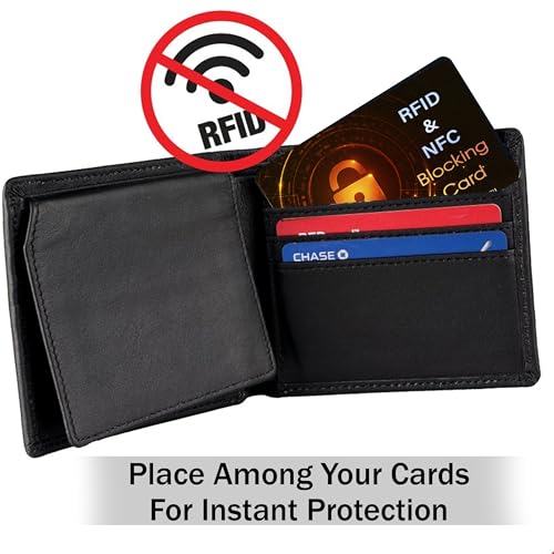 SaiTech IT 10 Pack RFID Blocking Card for Credit Debit Card, OrangeBlack SL - color: Oragne SL