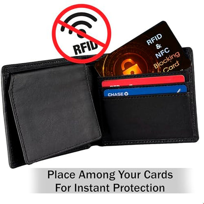 SaiTech IT 10 Pack RFID Blocking Card for Credit Debit Card, OrangeBlack SL - color: Oragne SL