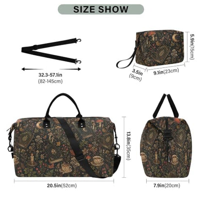 Mushroom Quilted Travel Bags Weekender Duffle Bags - color: Color 17
