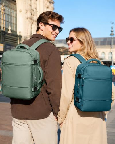 suradar Travel Backpack for Women Men Carry on Backpack - color: A2-peacock Blue