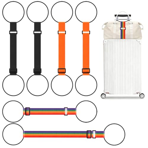 6 Pcs Luggage Straps Bungee Cords for Suitcases