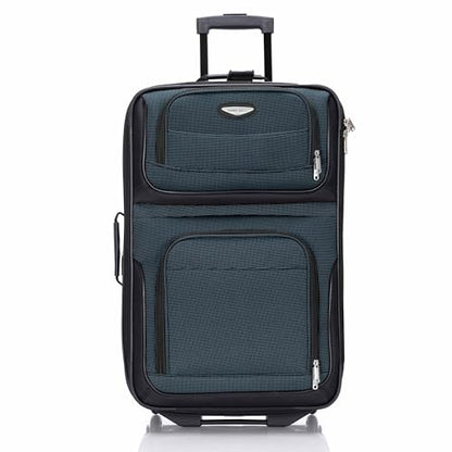 Travel Select Amsterdam Softside Expandable Luggage with Rolling Wheels, Navy, 4-Piece Set (15/21/25/29) - color: Navy, size: 4-Piece Set (15/21/25/29)