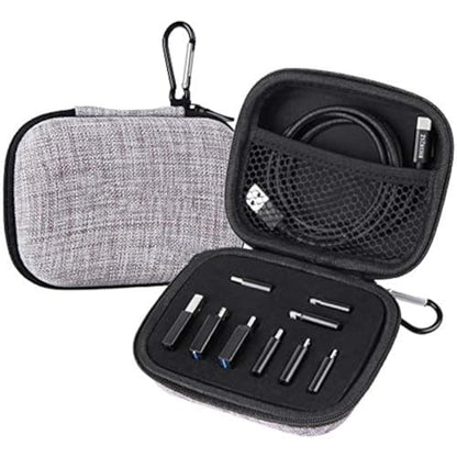 10-Piece Type C Adapter Kit, Compatible with Micro USB/Type C/USB OTG Adapter, Travel Case with and Carabiner, Includes USB Type C Cable