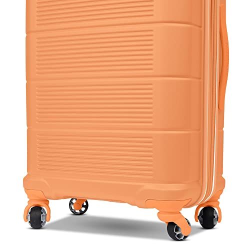 American Tourister Stratum 2.0 Hardside Expandable Luggage with Spinners, Papaya, 2PC SET (Carry-on/Medium) - color: Papaya, size: 2-Piece Set (Carry-on/Medium)