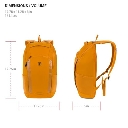 SwissGear 8117 Laptop Backpack, Fits up to 15-Inch Laptop, Mustard - color: Mustard, style: Viibe I